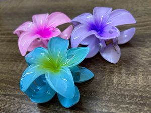 Cute Pastel Flower Claw Clips💕💜💙|Big Floralclip
