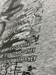 Unisex Printed Tee(Grey)