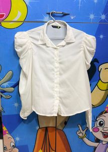 Chic White Puff Sleeve Blouse