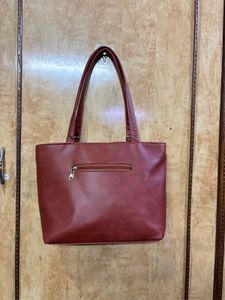 Faux Leather Tote Bag