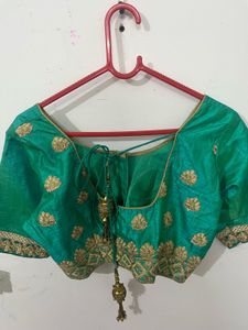 Stunning Emerald Green Lehenga Choli