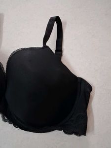 Classic Black Lace Trim Bra
