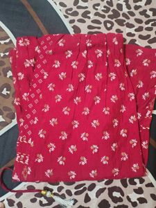 Beautiful Red Printed Anarkali kurti