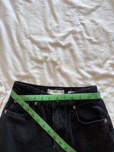 Mango Classic Black Mom Fit Jeans