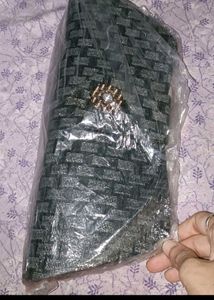 stylish metallic clutch bag