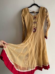 Once used Exquisite Embroidered Anarkali Suit