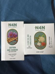 N4N Saffron & Clove Night Repair Set