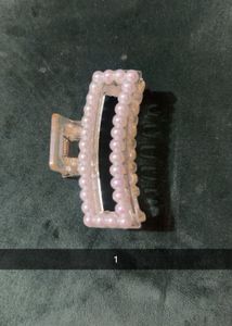 Pearl Hair Claw Clips Set