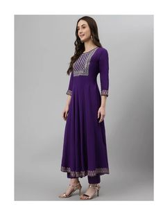 Elegant Purple Kurta Set with Dupatta
