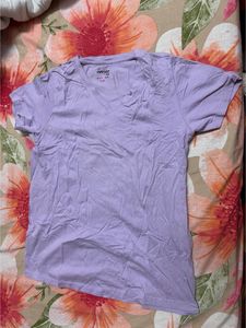 Lavender V-Neck T-Shirt