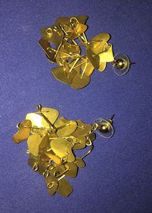 Statement Brass dangle Earrings