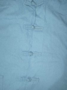 Light Blue Mandarin Collar shirt