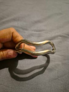 Unique Silver Tone Cuff Bracelet