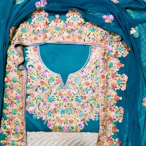 Pure Kashmiri Rayon Unstitched Suit