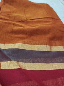 Elegant Orange Saree