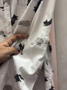 Cat Print Shirt &amp; unicorn bag ba
