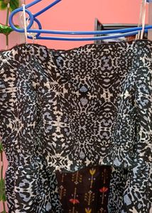 Crop Top Bell Sleeve