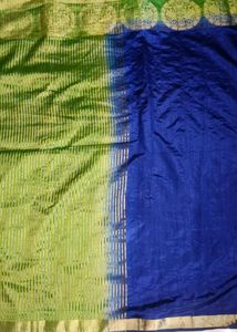 Blue And Green Soft Saree