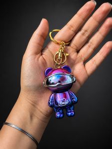 Metal Look Bear Keychain Set