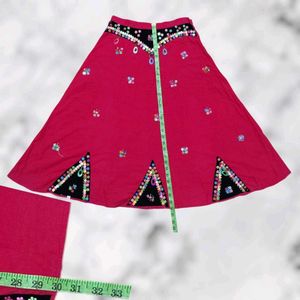 Embroidered Bohemian Skirt