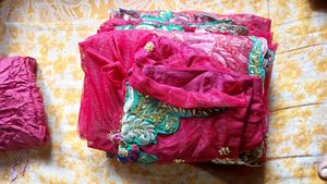 Red Embellished Indian Outfit