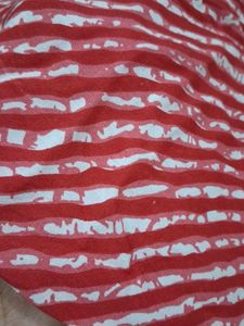Red &amp; White Striped Tunic Top