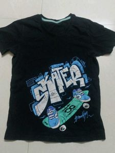 chic Black Skater T-Shirt