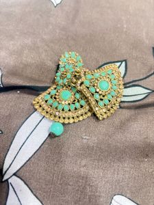 Mint Green &amp; Gold Jewelry Set