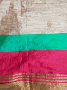 Vibrant Striped Silk Saree