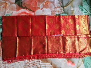 Stunning Red Banarasi Silk Saree