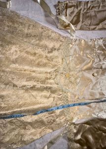 Elegant Cream Lace Lehenga gown Set