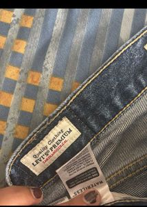 Levi's blue straight fit denim