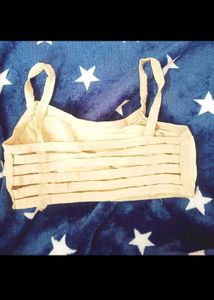Stripped Bra With Removable Pad