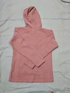 knitted hoodie