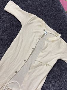 Baby Girls Cream Romper