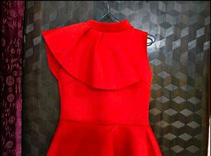 Red Peplum Bodycon Partwear Dress