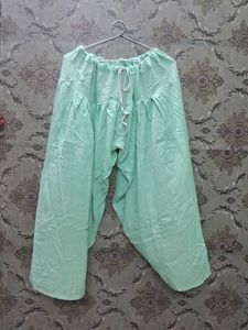Mint Green Loose Fit Shalwar Pants