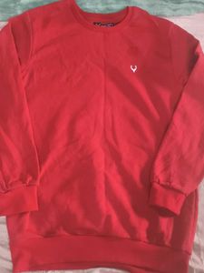 Red Crew Neck Sweatshirt