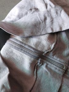 Grey Adidas Zip-Up Hoodie