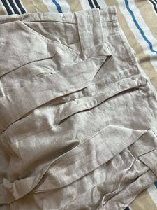 Linen Belted skirt