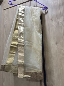 Elegant Beige Embroidered Anarkali