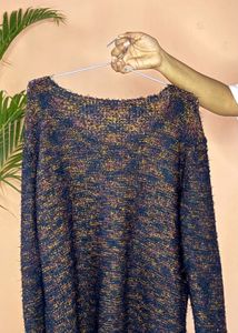Cozy Multicolored Knit Sweater