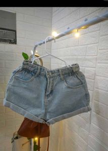 Light Wash Denim Shorts