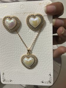 Heart Pendant &amp; Earring Set