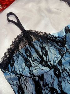 🖤💙Black&amp;Blue Laced Bralette Top💙🖤