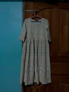 Libas Chikankari A-line Kurta Women