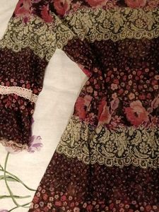 Boho Floral Bell Sleeve Blouse