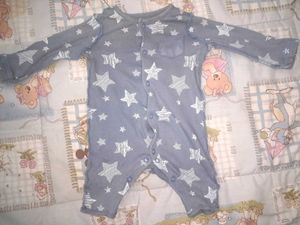 Baby Star Print Sleepsuit