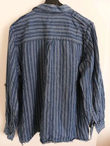 Ladies Full Sleeved Striped Shirt