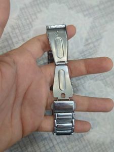 Stylish Silver Square Wristwatch